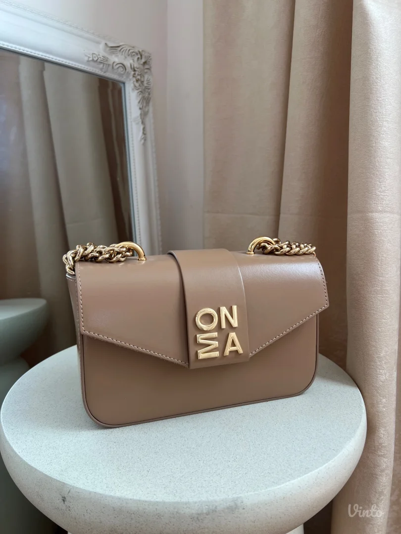 Mona - Bež kožna torbica