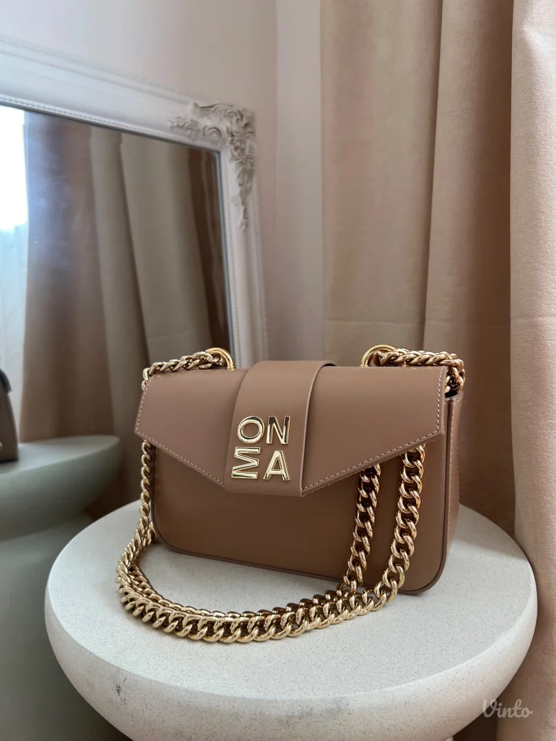Mona - Bež kožna torbica