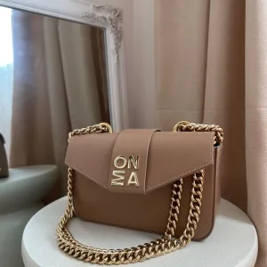 Mona - Bež kožna torbica