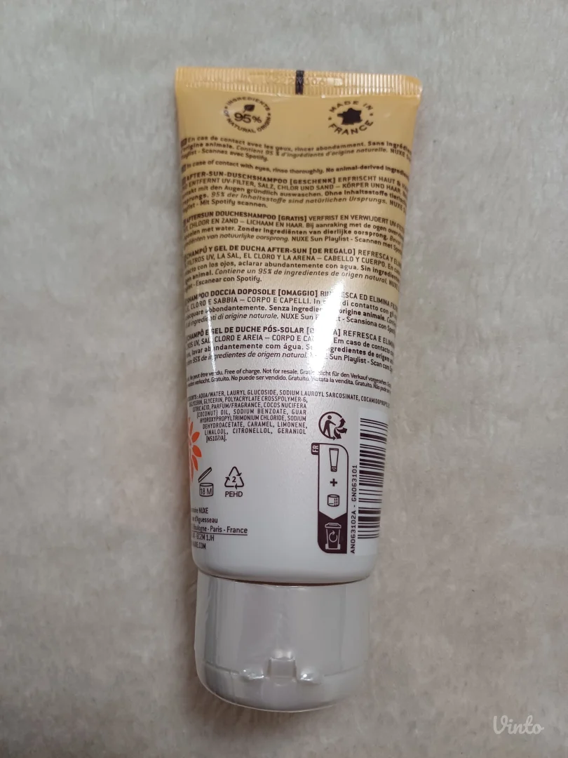 NUXE- after sun hair and body sampoo