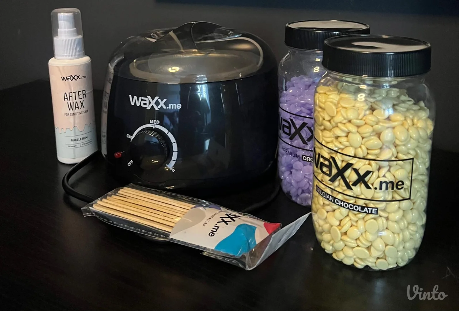 Set za depilaciju - Topilica, vosak, ulje i stapići - Waxx