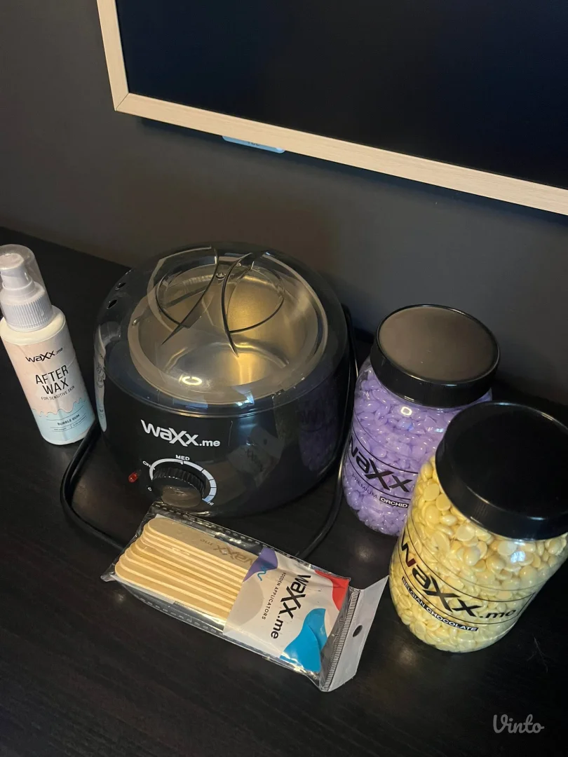 Set za depilaciju - Topilica, vosak, ulje i stapići - Waxx