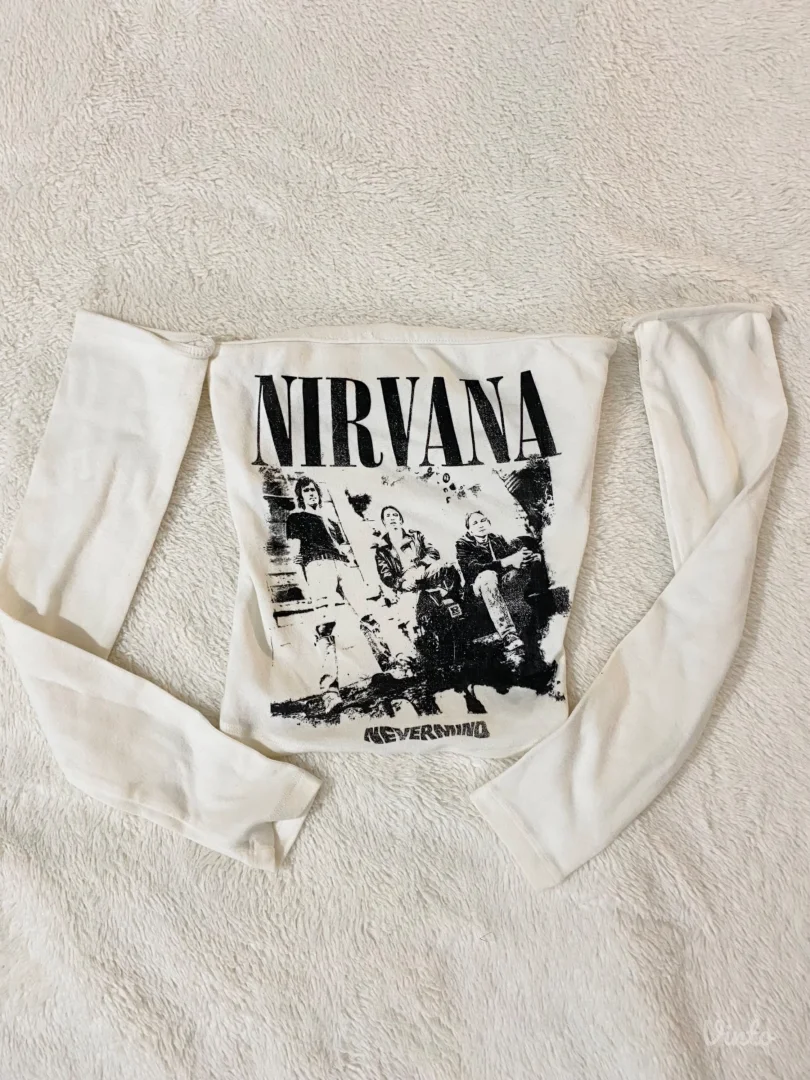 Bershka Nirvana Top sa Rukavima