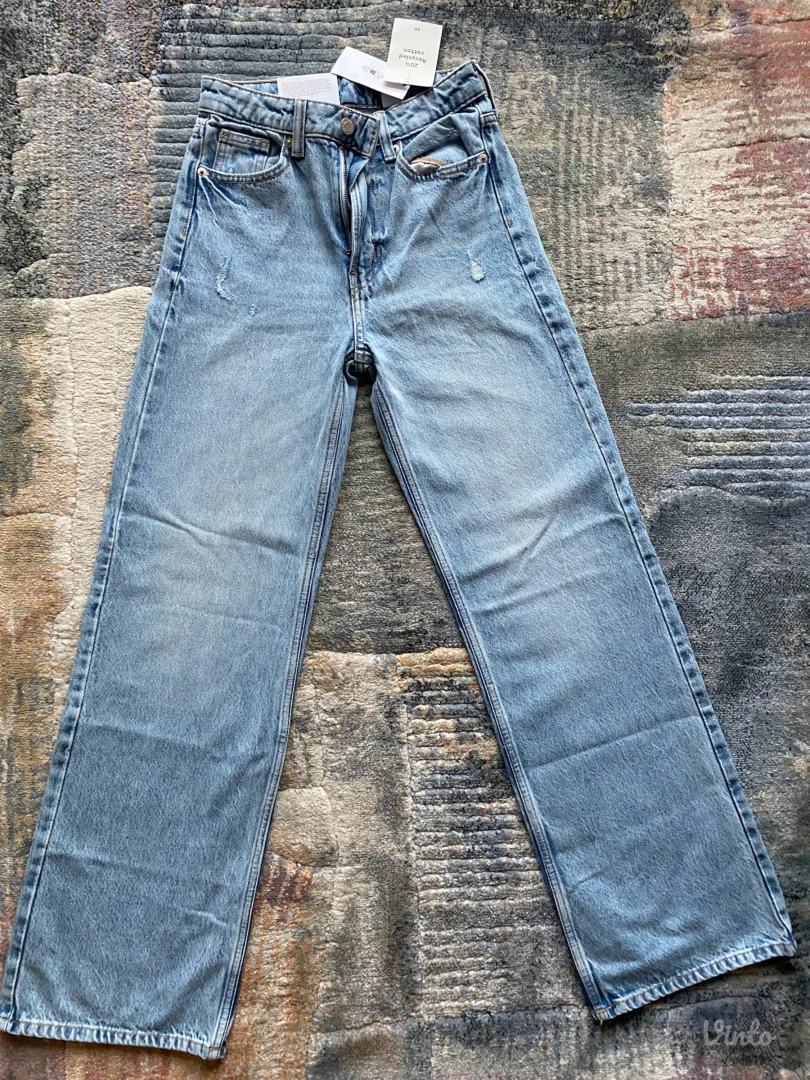 H&M Wide High Waist Farmerke