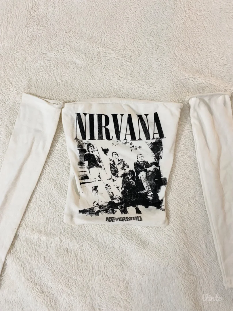 Bershka Nirvana Top sa Rukavima