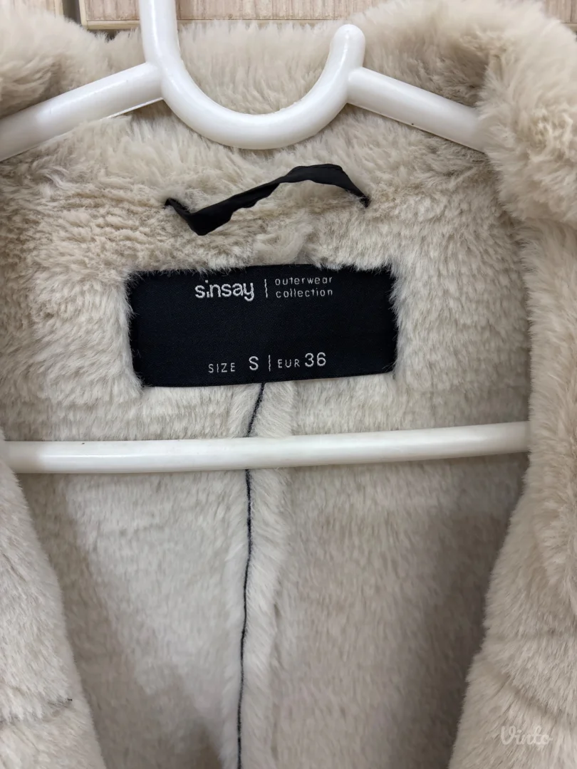 sinsay - dugački crni kaput