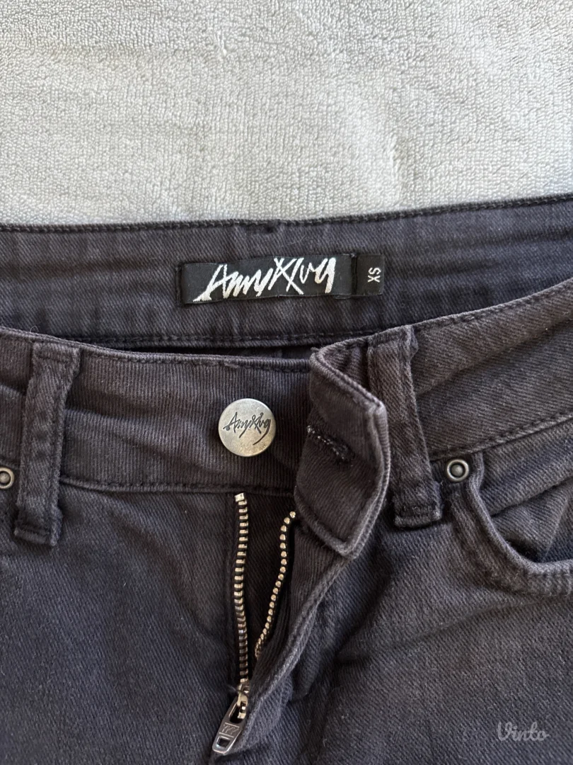 Amiri crni teksas šorc