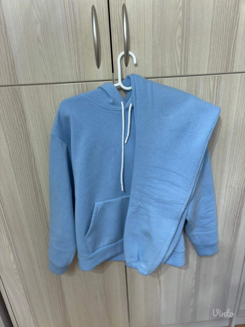 plavi komplet trenerica + duks