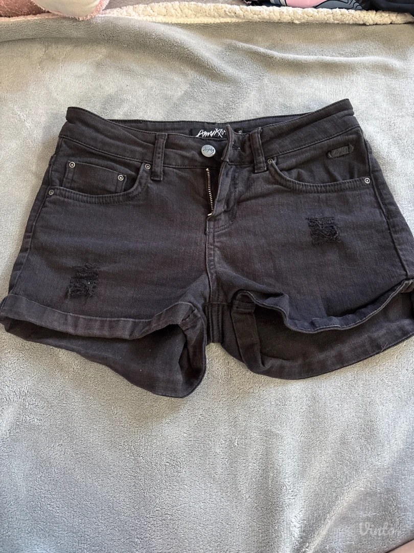 Amiri crni teksas šorc