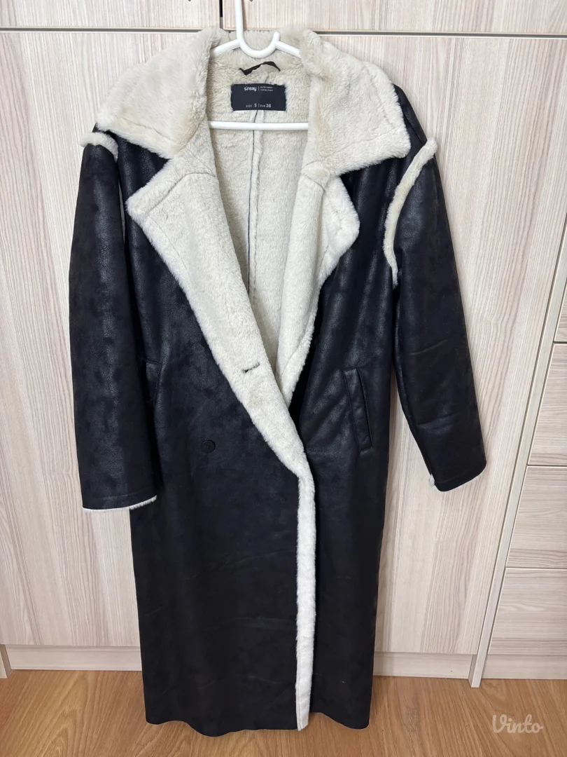 sinsay - dugački crni kaput