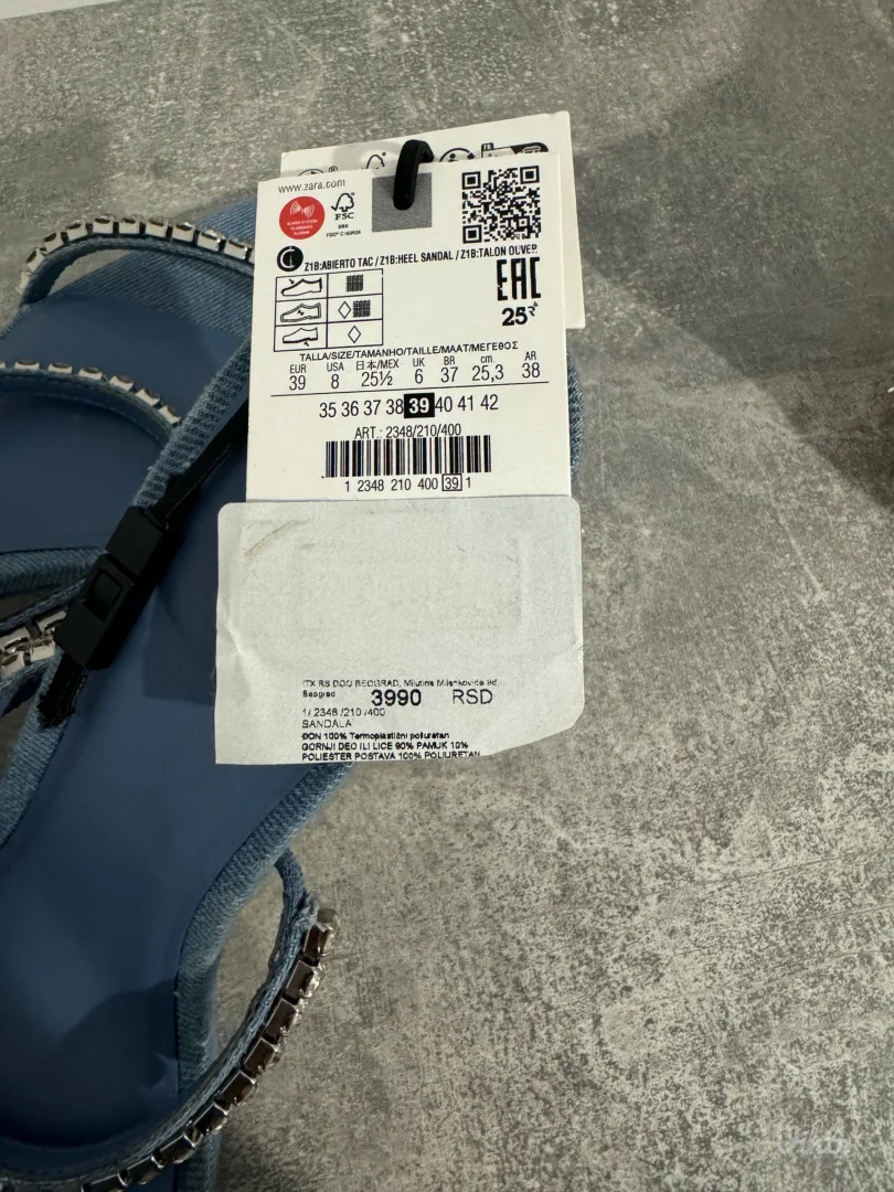 Zara nove sandale  39