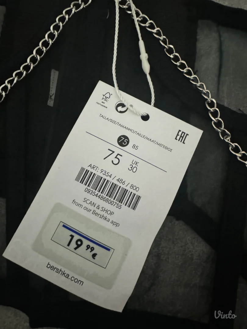 Novi bershka korset sa etiketom