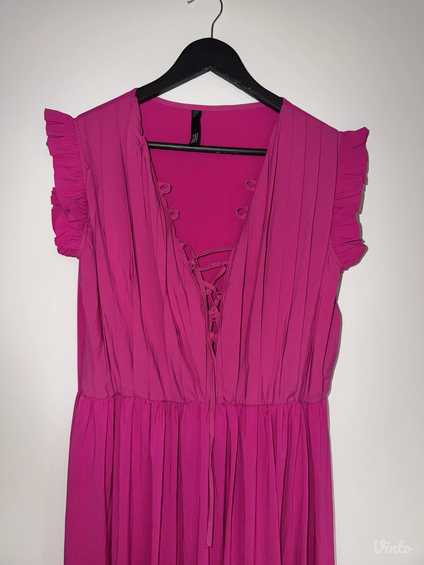 Pink duga haljina