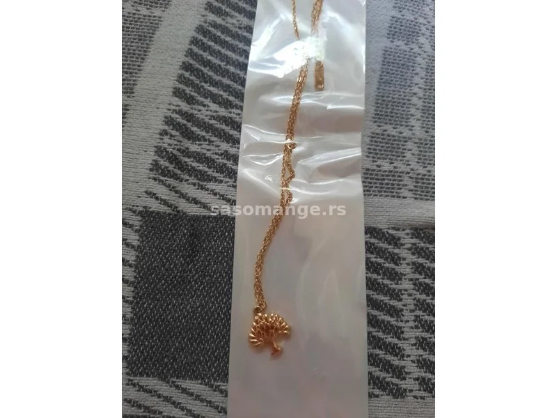 Ogrlica drvo nerdjajuci celik