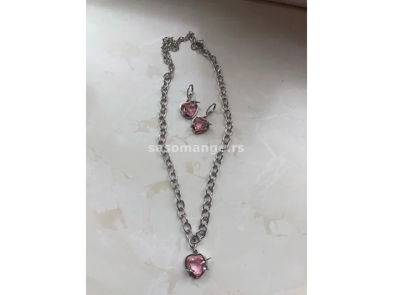 Set ogrlica mindjuse srca