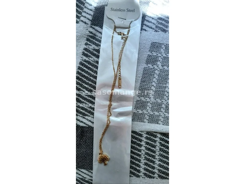 Ogrlica drvo nerdjajuci celik