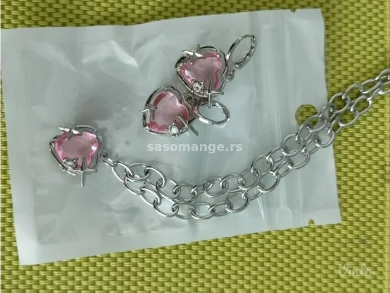 Set ogrlica mindjuse srca