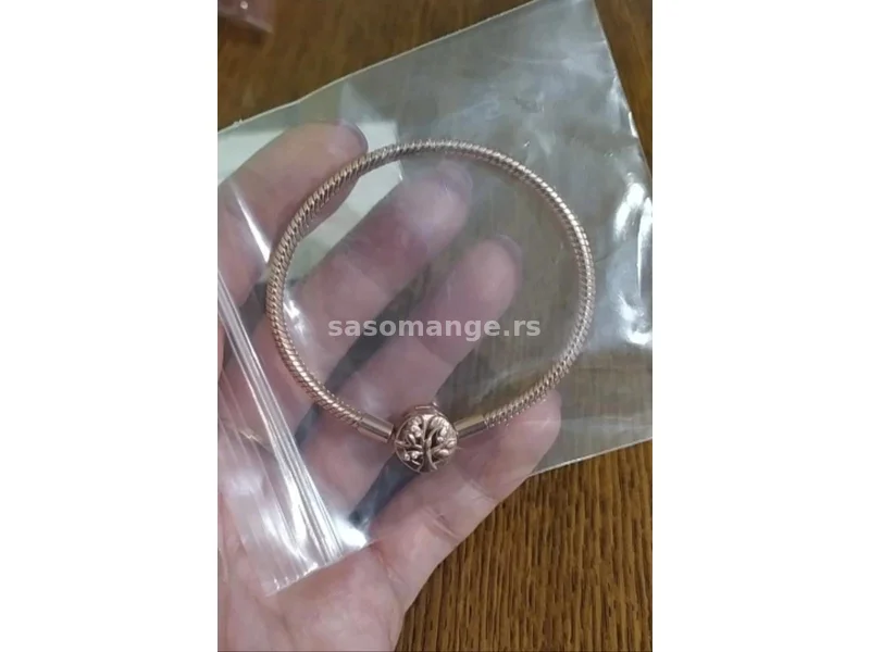 Narukvica srebro 925 sa pozlatom