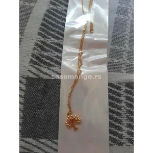 Ogrlica drvo nerdjajuci celik