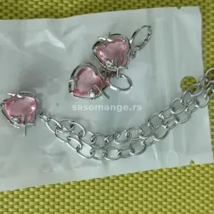 Set ogrlica mindjuse srca