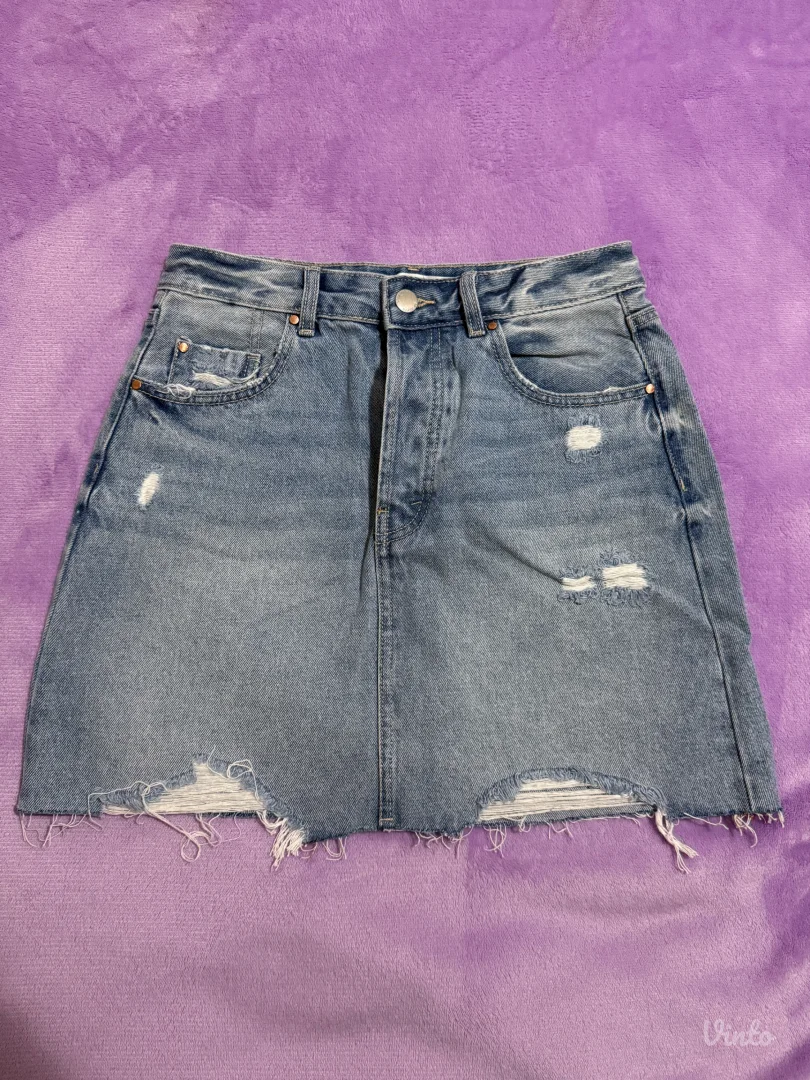 Stradivarius teksesna suknja - NOVO- M