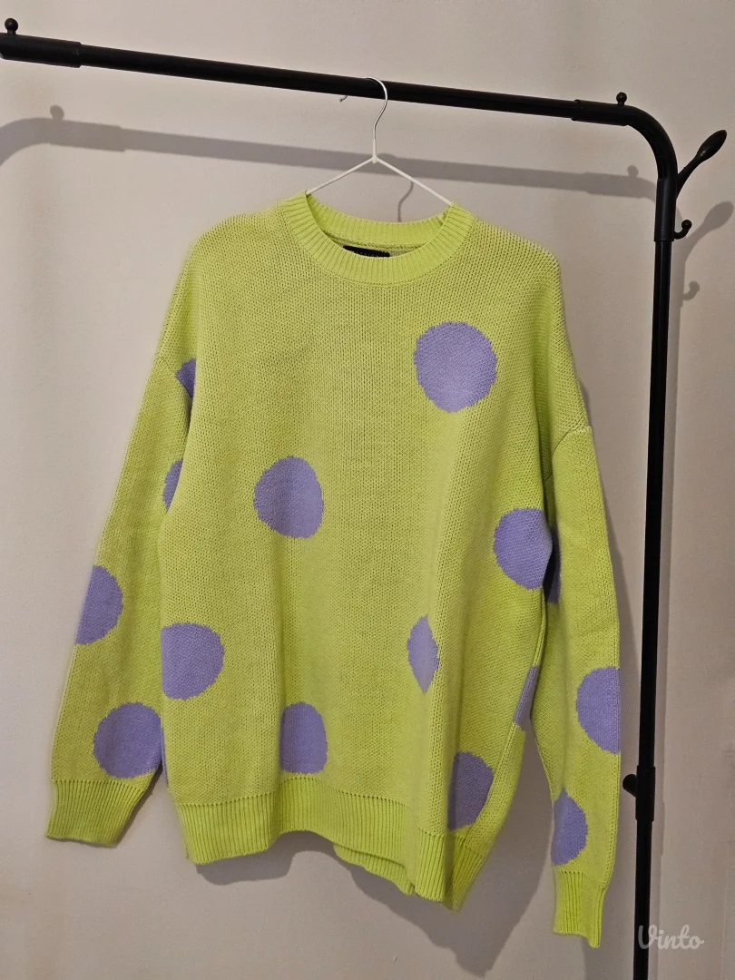 Asos kivi zeleni džemper na tufne