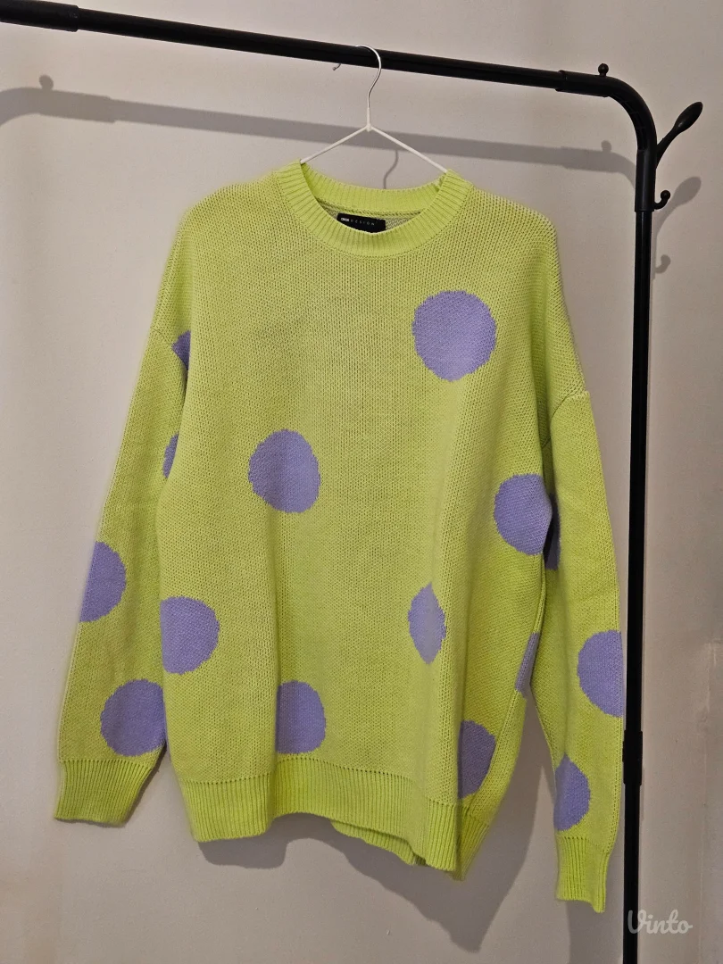 Asos kivi zeleni džemper na tufne