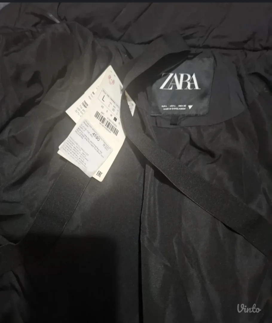 Zara-crna zimska jakna