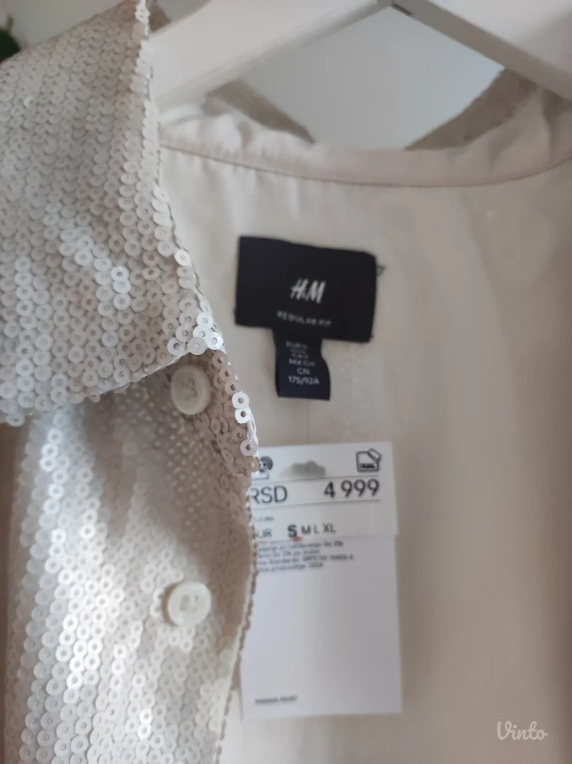 H&M cela sljokicava kosulja NOVO