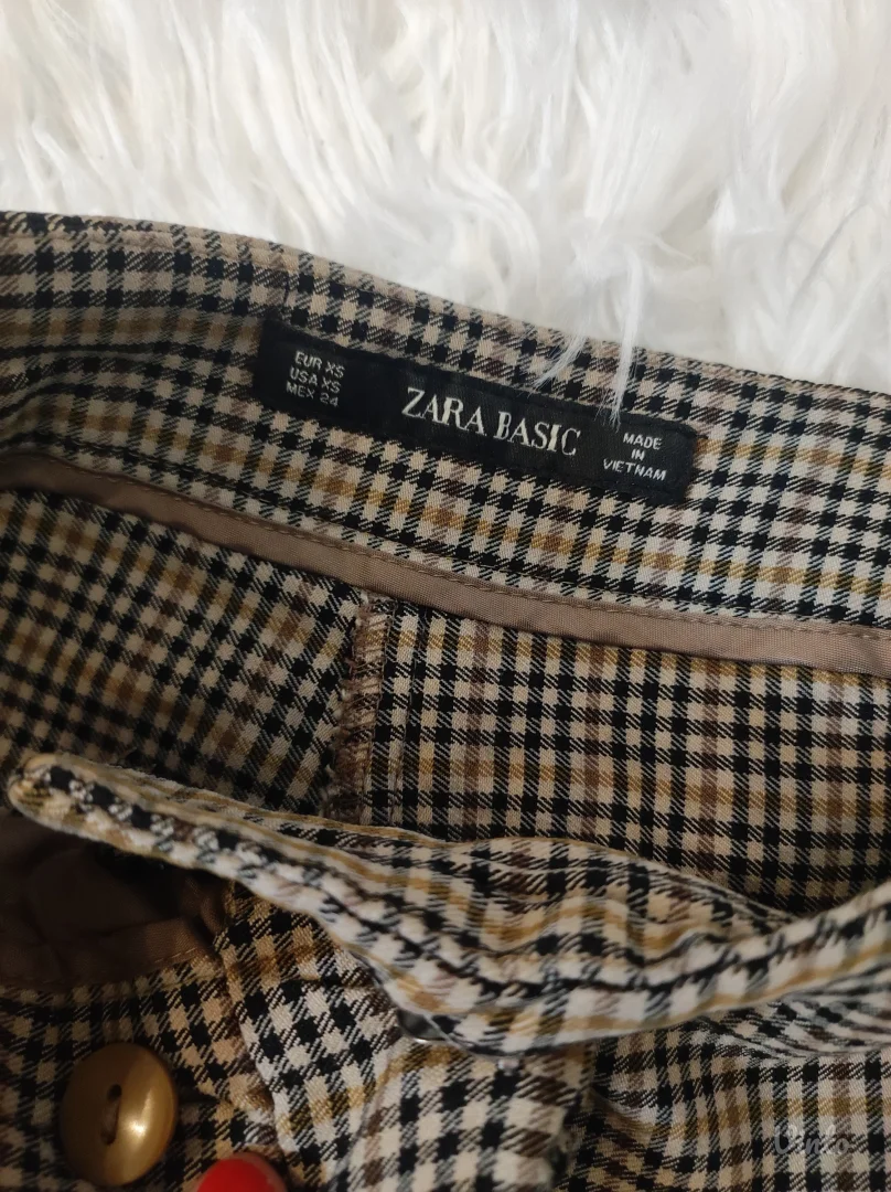 ZARA BASIC pepito pantalone elastin XS