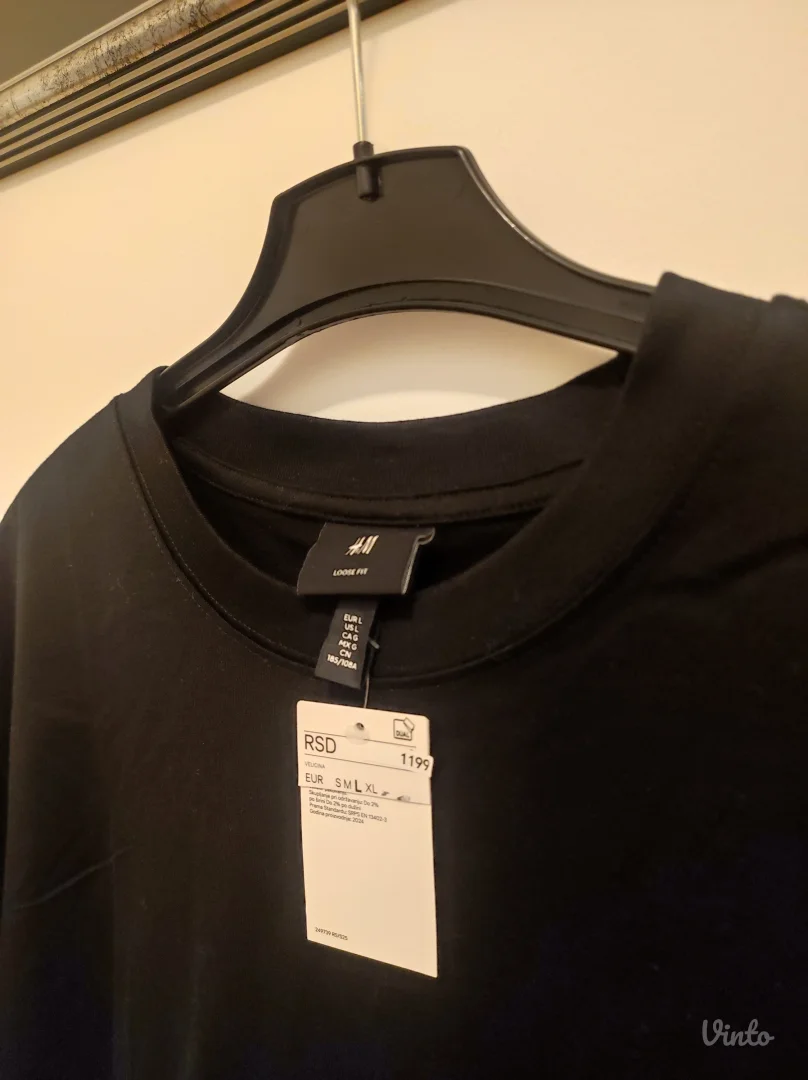 NOVO 100% PAMUK hm oversize majica