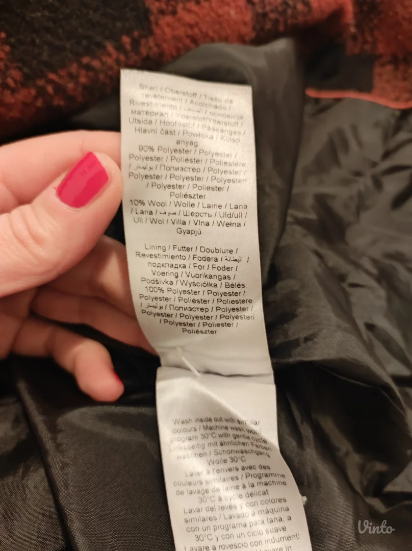 Vuna&poliester kaput 38 toplo❣️