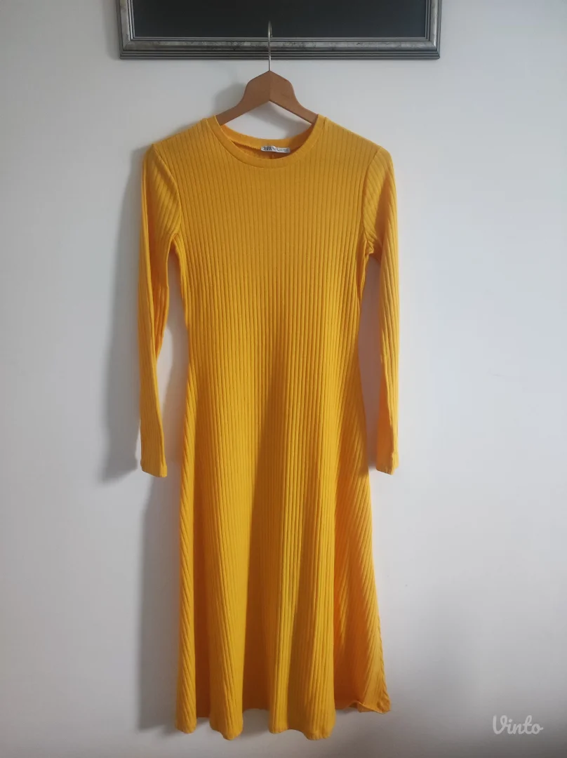 ZARA strukirana haljina NOVO S