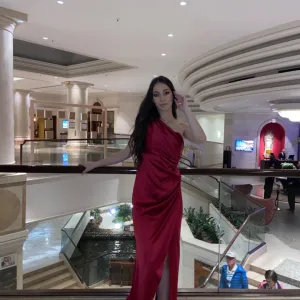 Dugacka bordo haljina