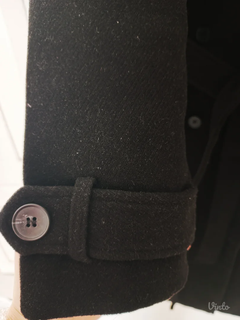 Amisu crni ženski kaput