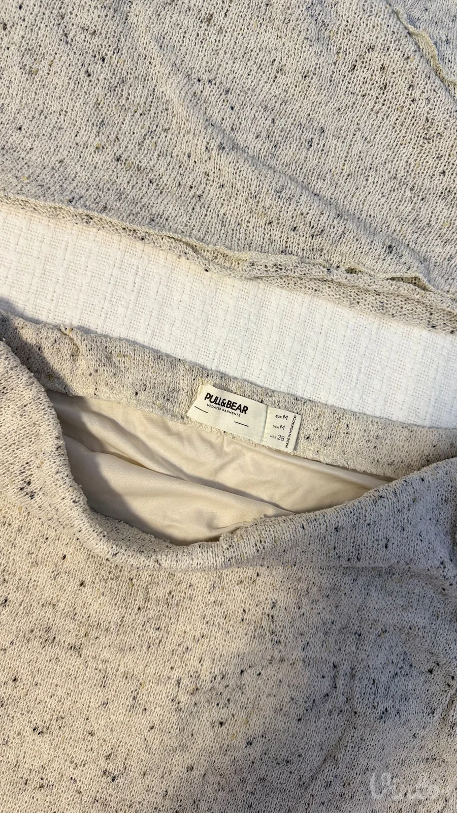 Pull&Bear krem pleteni komplet