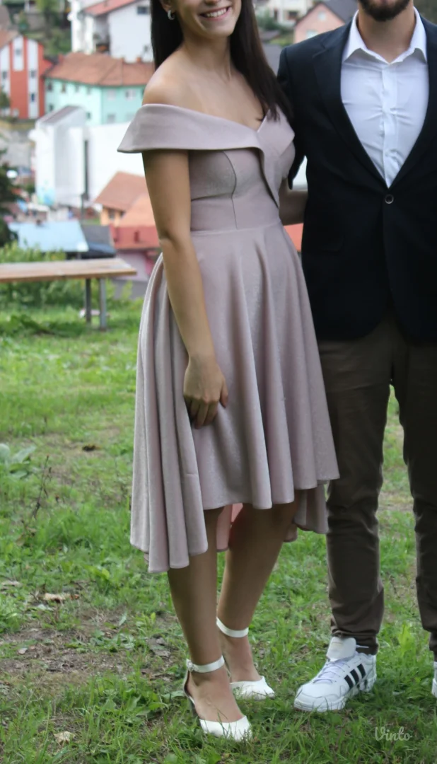 Haljina svečana sa sitnim šljokicama