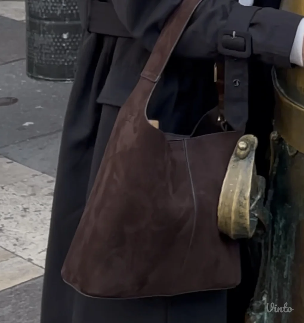 H&M torba, prevrnuta koža