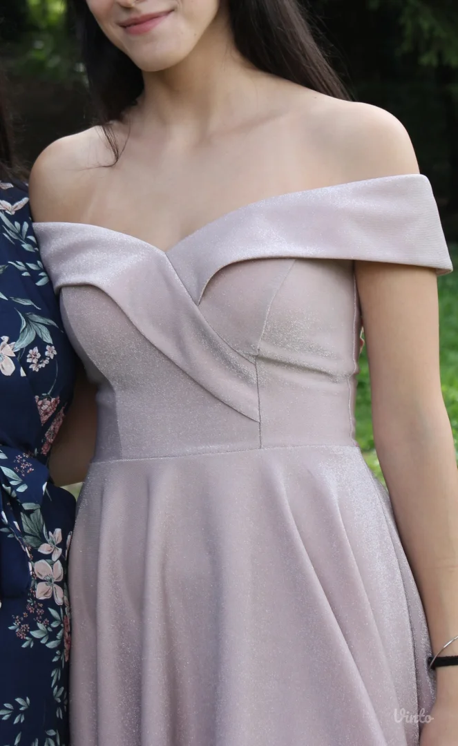 Haljina svečana sa sitnim šljokicama