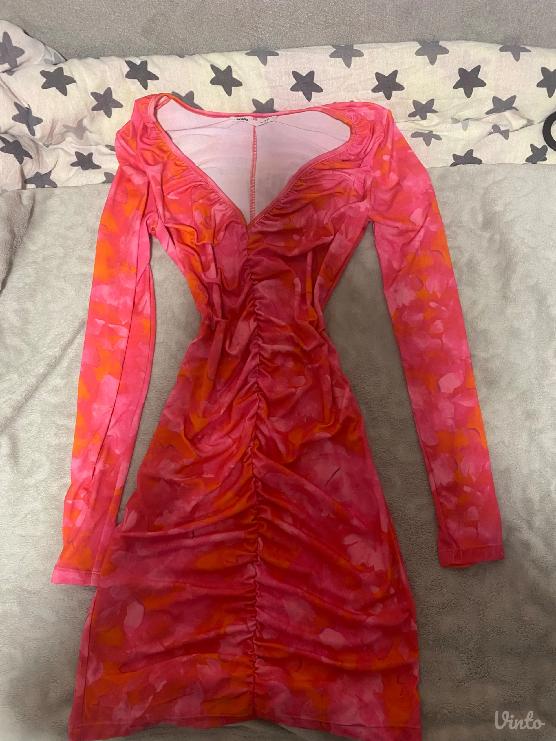 Roze kratka haljina