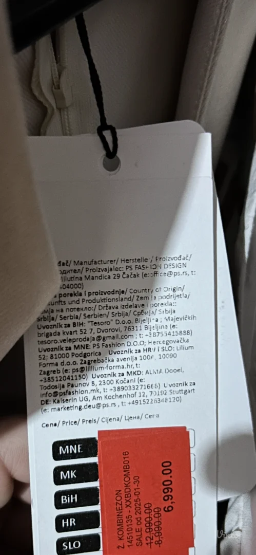 PS Fashion nov kombinezon sa etiketom