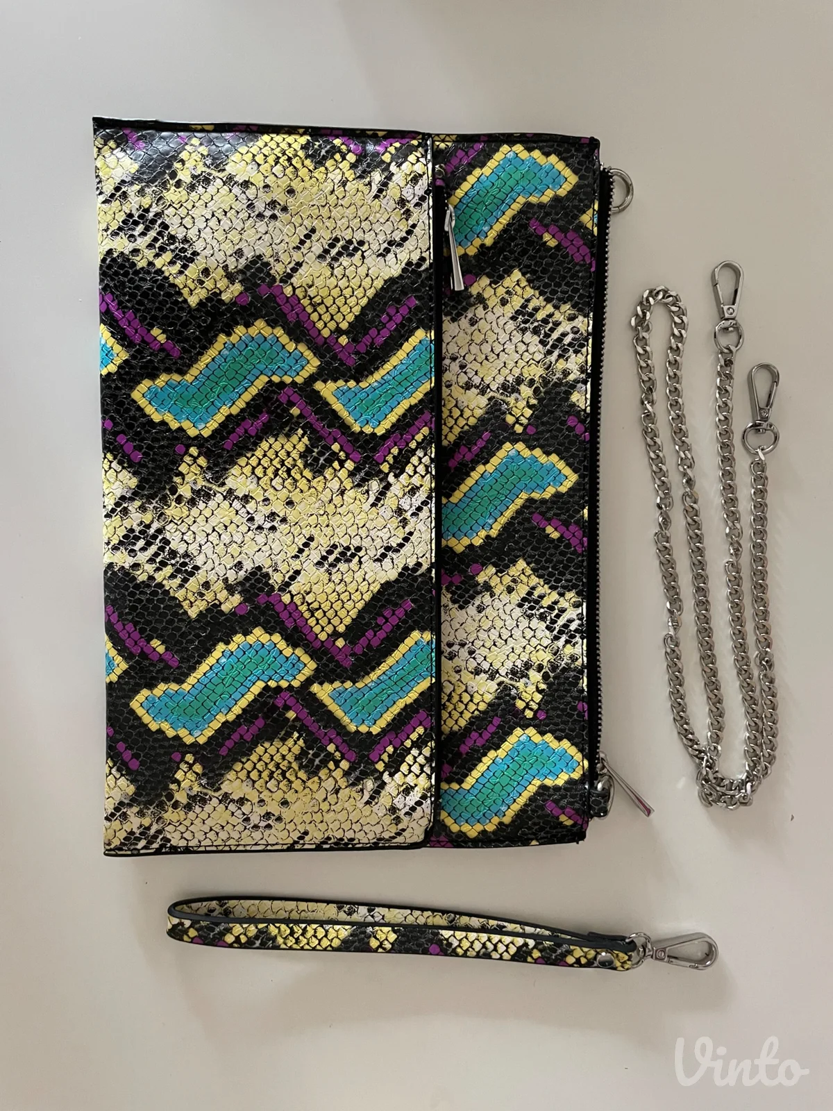 Zara torba sa snake printom – nova, nenošena