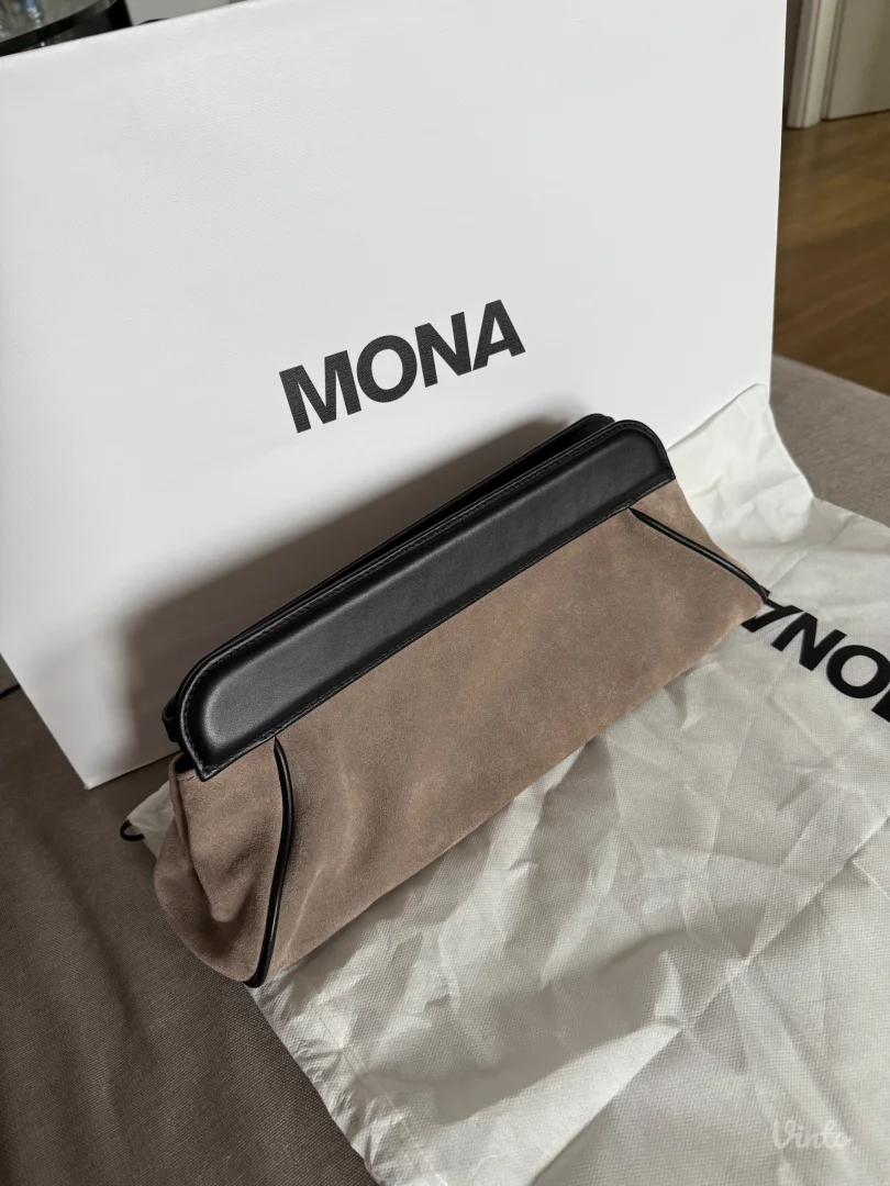 MONA - siva kožna tašna | NOVO sa etiketom