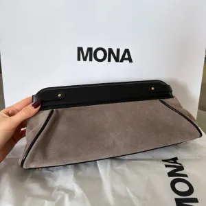 MONA - siva kožna tašna | NOVO sa etiketom