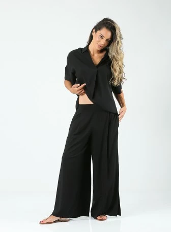 H&M crne elegantne pantalone