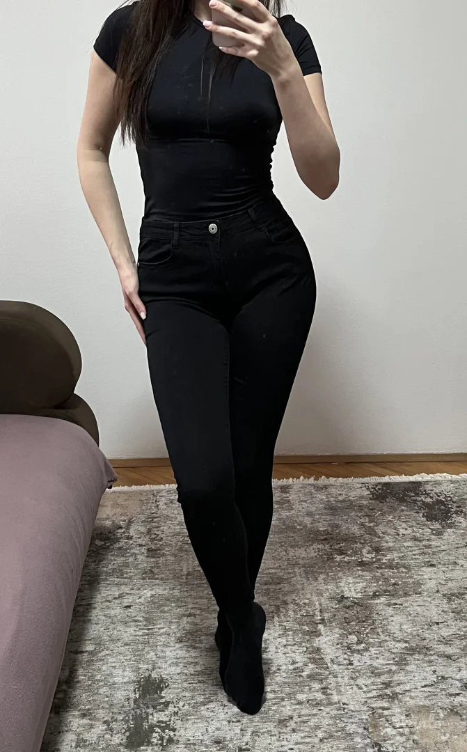 Skinny crne farmerice