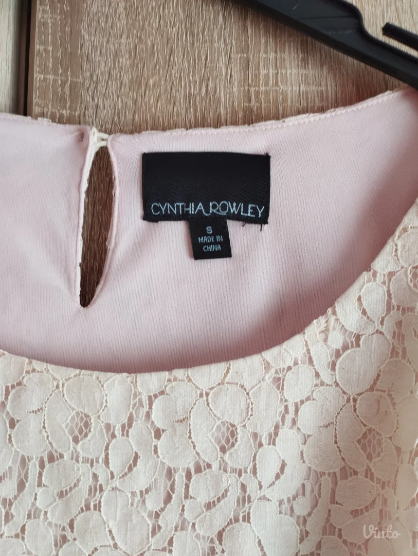 Cynthia Rowley Bluza, Čipkasta, Pudro Roze
