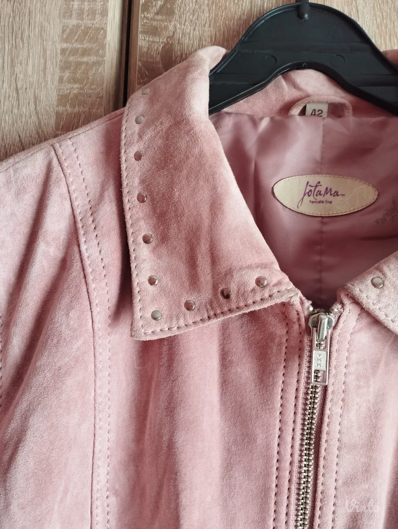 Lafana Femme Line – Elegantna kožna jakna sa cirkonima (Kao nova)
