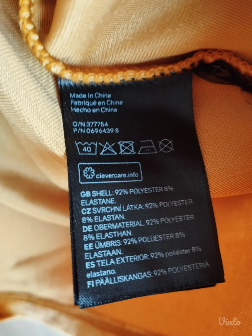 Plisirana haljina H&M Divided, Vel. 42