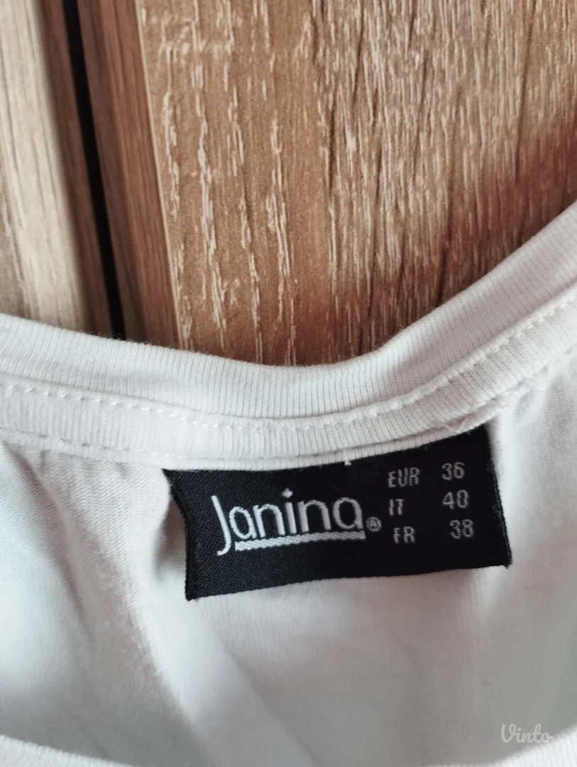 JANINA bela pamučna majica